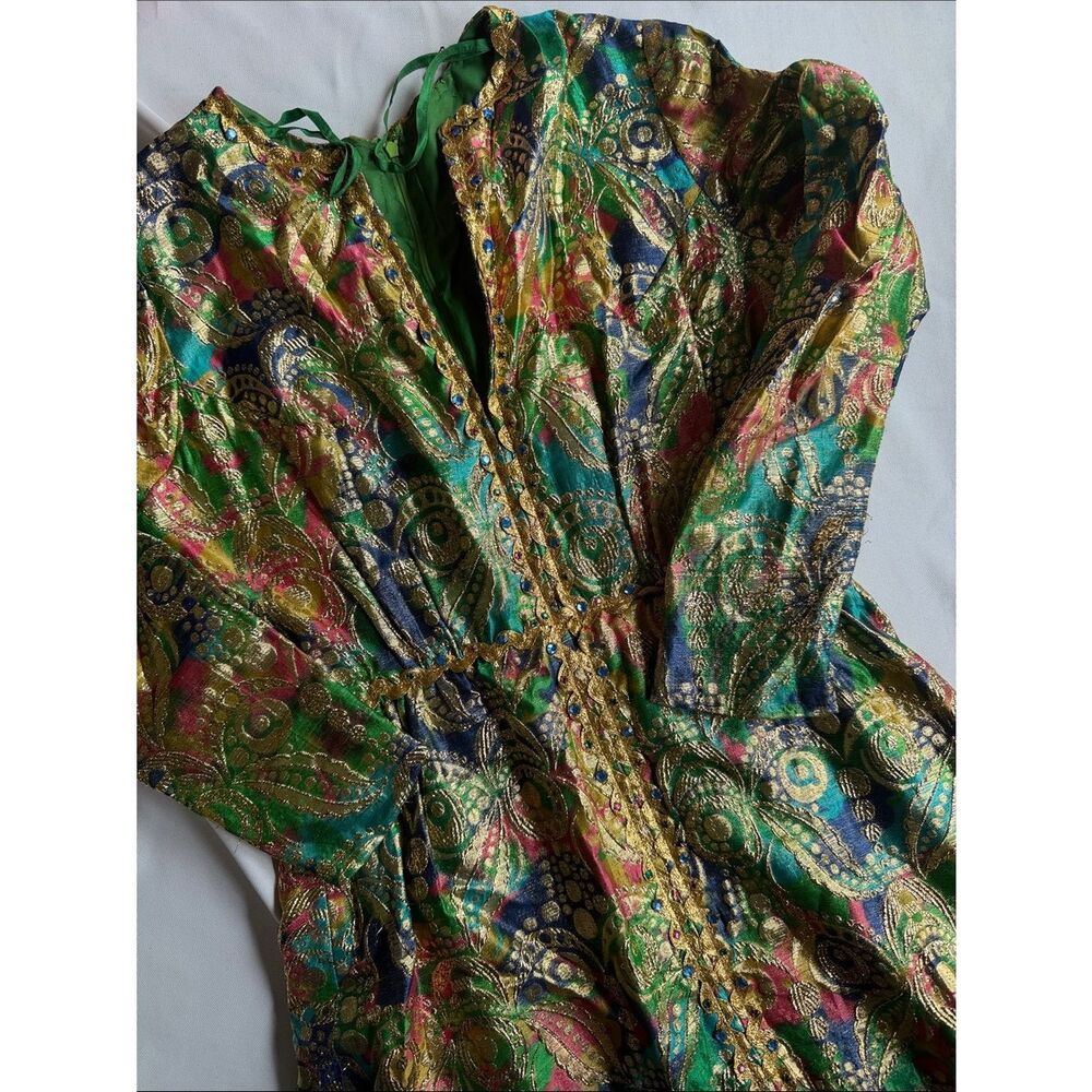 Bedazzled Disco Groovy Shimmery Woman’s dress Handmade Costume